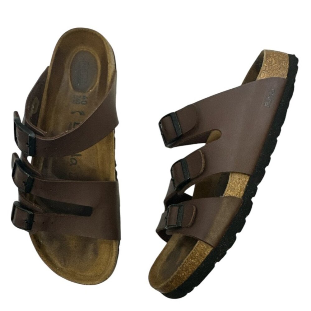 Birkenstock Betula Soft Footbed Leo Birko Flor Slides Sandals Slip On sz 9